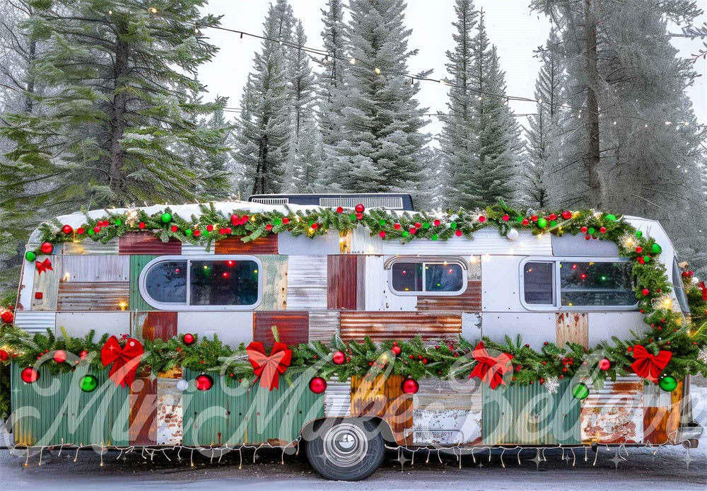 Kate Christmas Dingy RV Backdrop Designed by Mini MakeBelieve