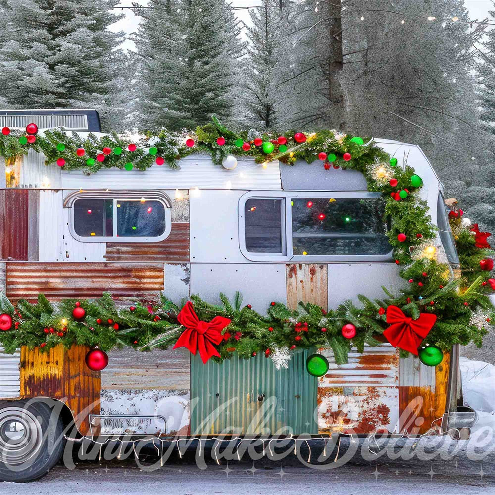 Kate Christmas Dingy RV Backdrop Designed by Mini MakeBelieve