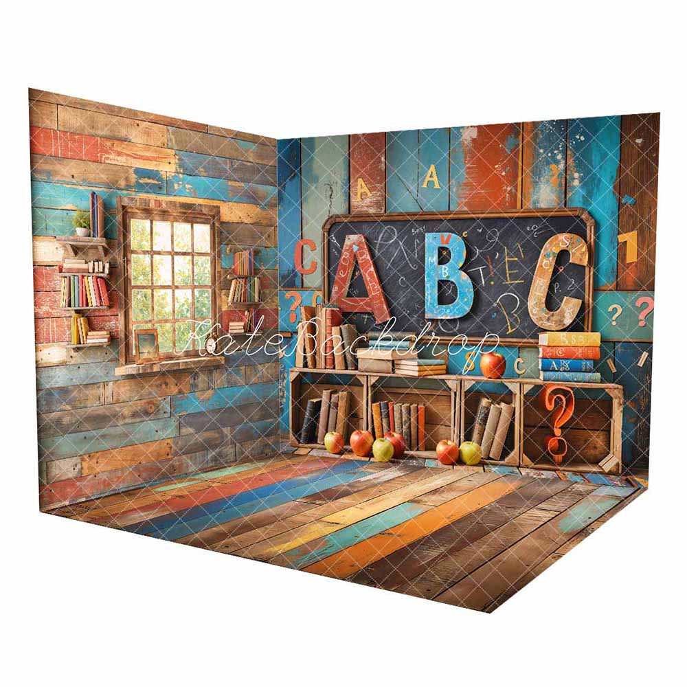 Kate Back to School ABC Window Log House Room Set(8ftx8ft&10ftx8ft&8ftx10ft)