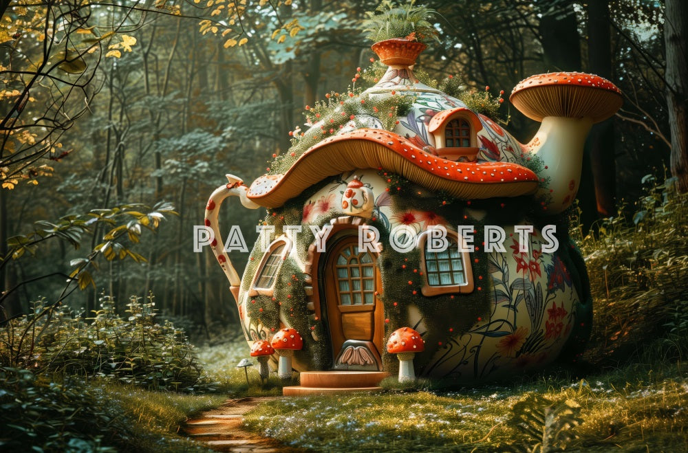 Kate Magical Forest Teapot Backdrop Designed by Patty Robert