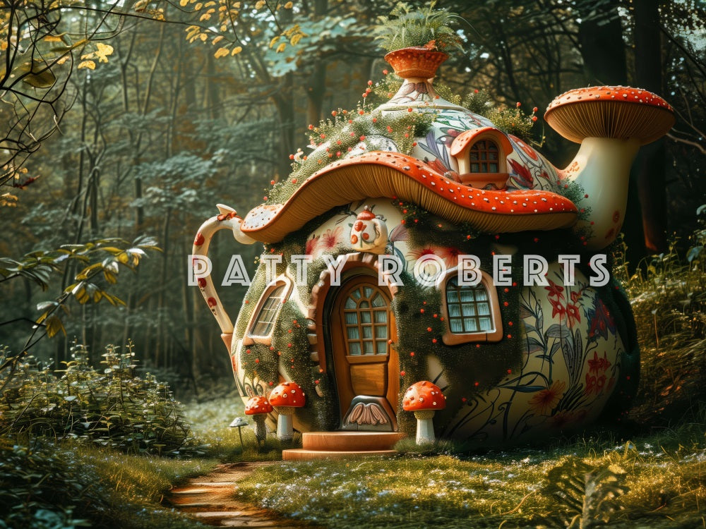 Kate Magical Forest Teapot Backdrop Designed by Patty Robert