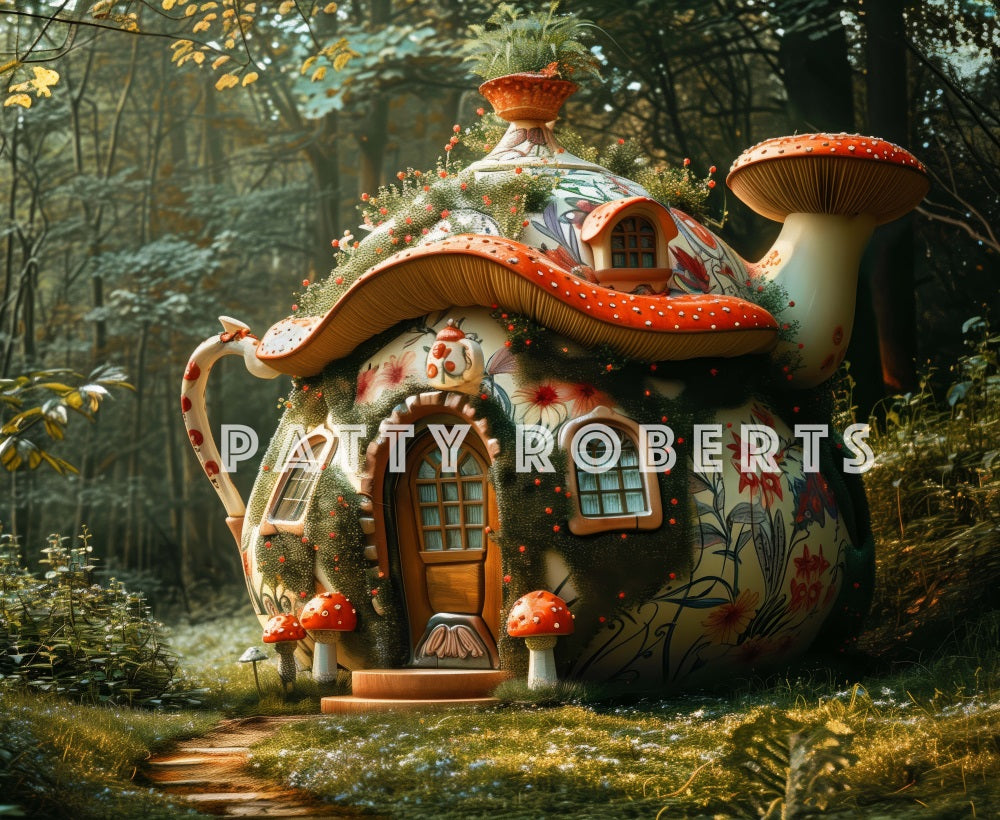 Kate Magical Forest Teapot Backdrop Designed by Patty Robert