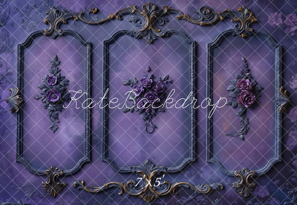 Kate Retro Blue Purple Wall Backdrop Designed by Chain Photography