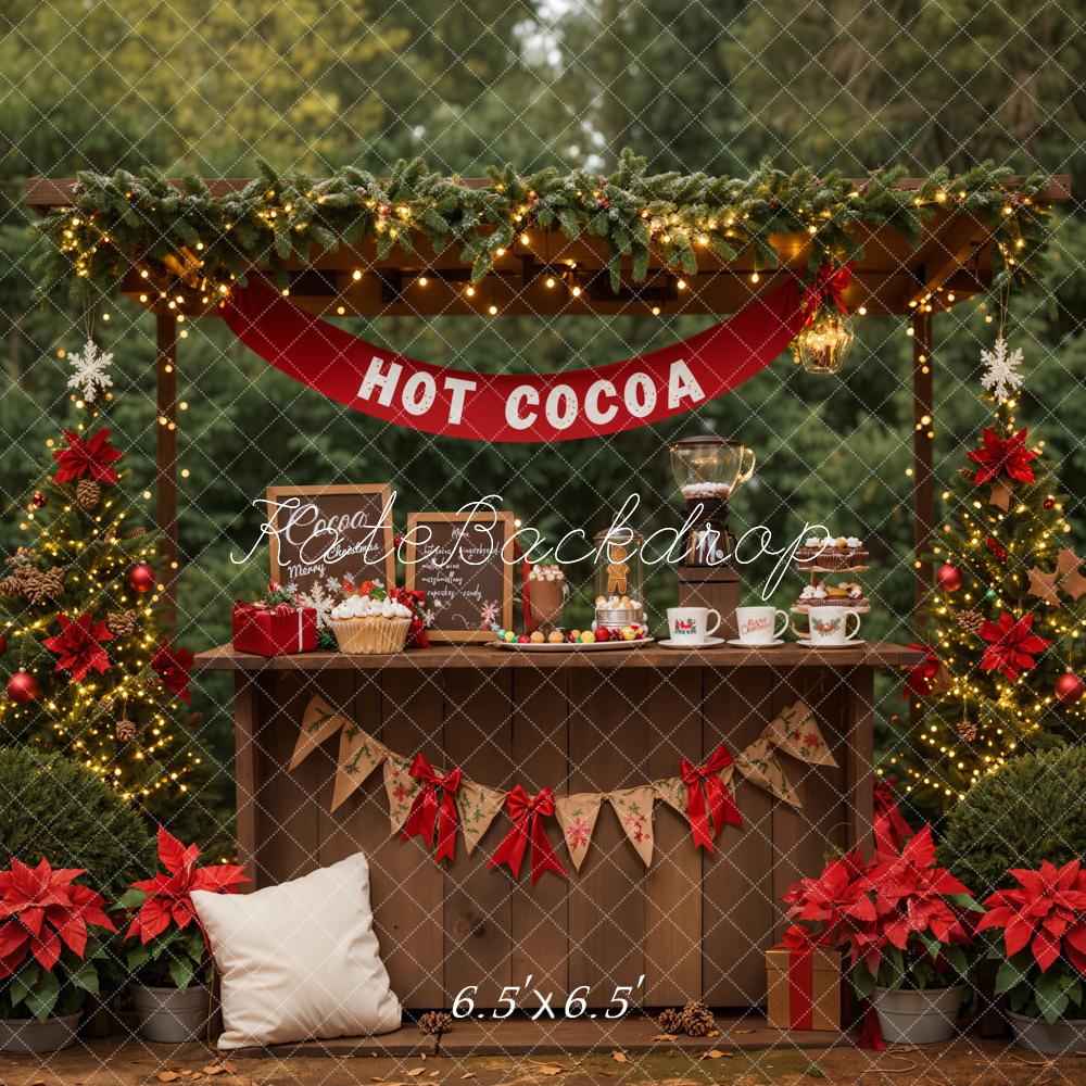 Kate Hot Cocoa Christmas Tree Backdrop Designed by Emetselch