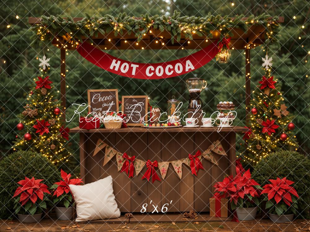 Kate Hot Cocoa Christmas Tree Backdrop Designed by Emetselch