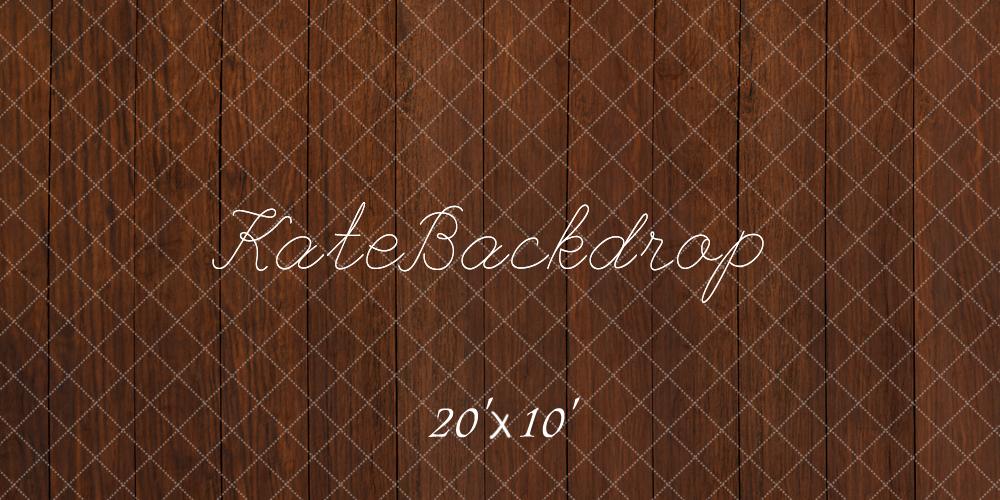 Kate Dark Brown Wooden Floor Backdrop Designed by Kate Image