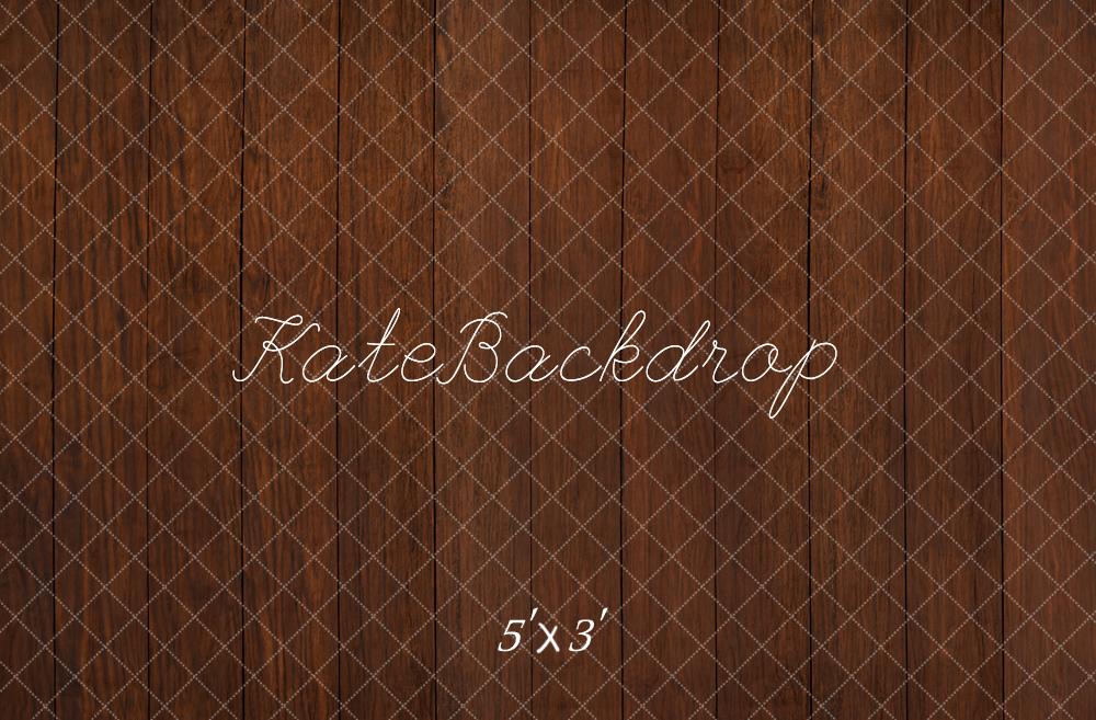 Kate Dark Brown Wooden Floor Backdrop Designed by Kate Image