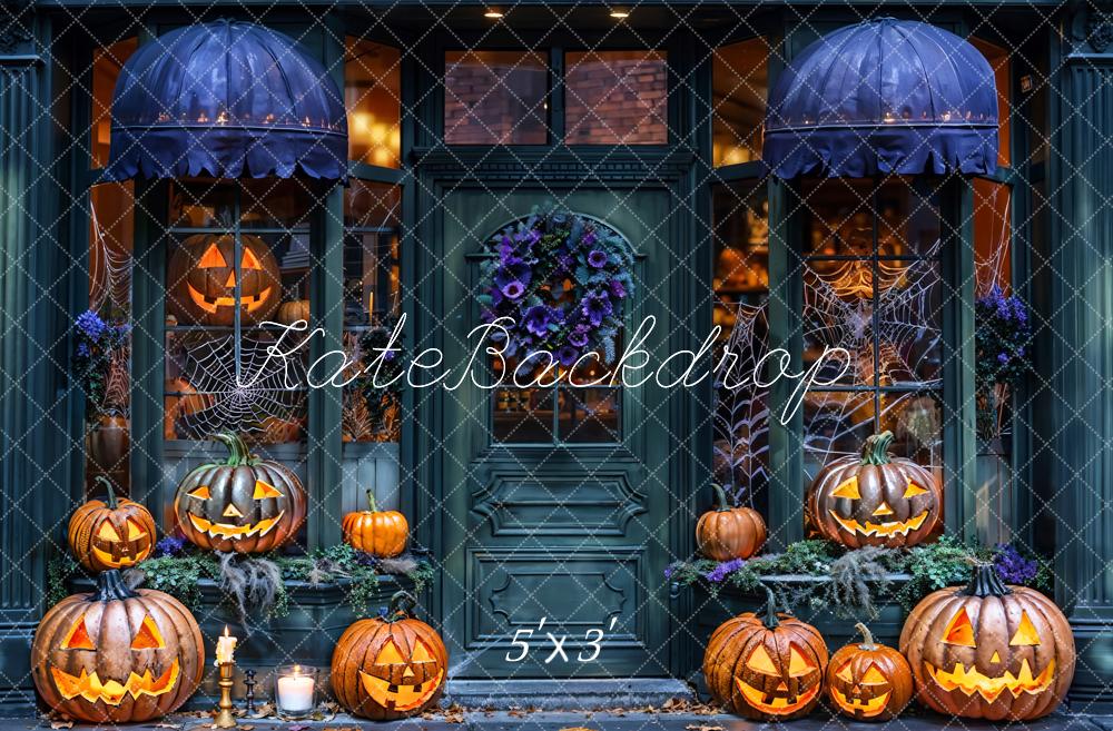 Kate Halloween Store Pumpkin Lanterns Backdrop Designed by Emetselch