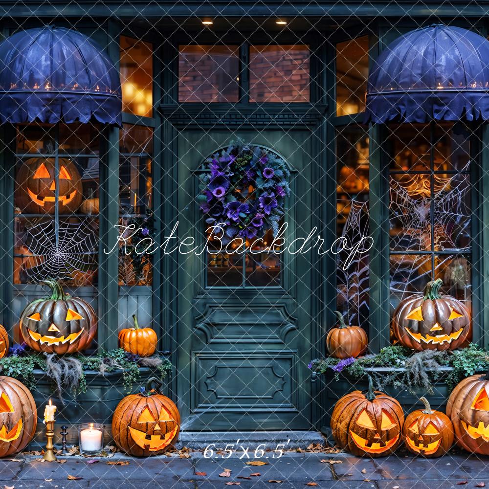 Kate Halloween Store Pumpkin Lanterns Backdrop Designed by Emetselch