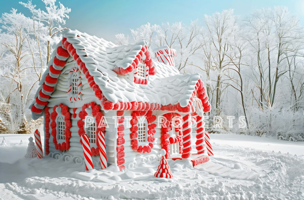 Kate Snow Covered Christmas House Backdrop Designed by Patty Robert