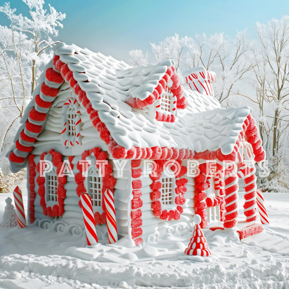 Kate Snow Covered Christmas House Backdrop Designed by Patty Robert