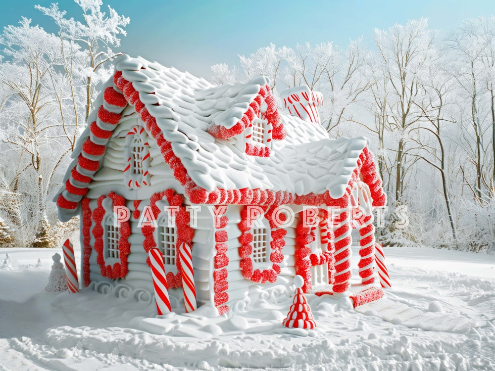 Kate Snow Covered Christmas House Backdrop Designed by Patty Robert