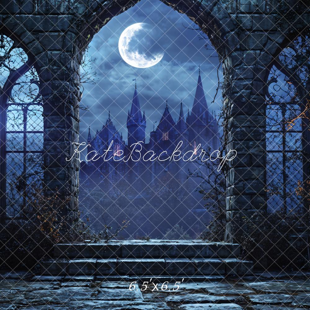 Kate Dark Night Castle Arch Backdrop Designed by Emetselch