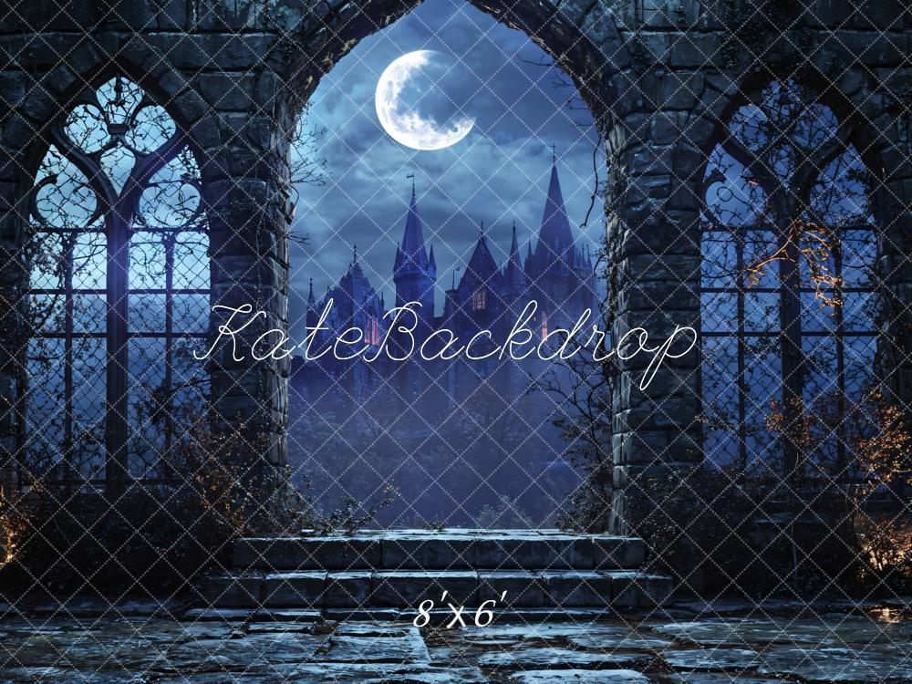 Kate Dark Night Castle Arch Backdrop Designed by Emetselch