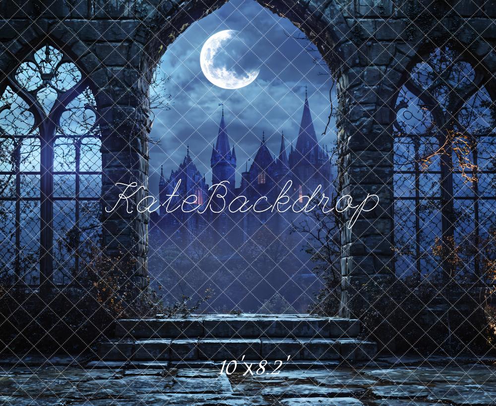 Kate Dark Night Castle Arch Backdrop Designed by Emetselch