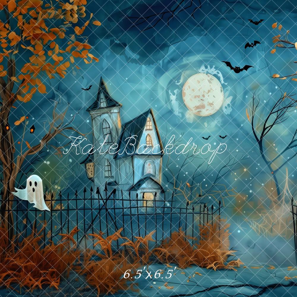 Kate Halloween Haunted House Backdrop Designed by Patty Robert