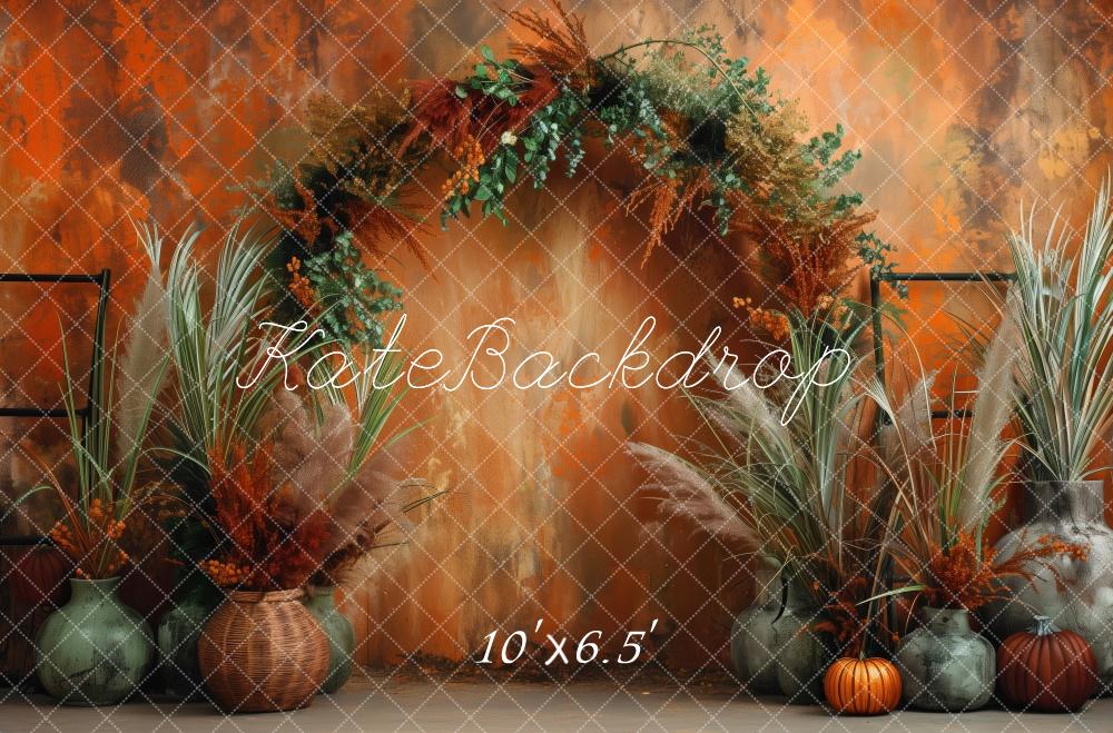 Kate Orange Autumn Archway Backdrop Designed by Patty Robert