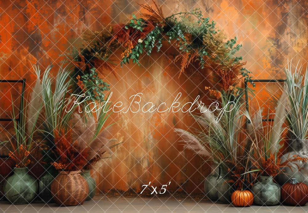 Kate Orange Autumn Archway Backdrop Designed by Patty Robert