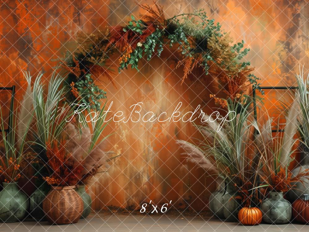 Kate Orange Autumn Archway Backdrop Designed by Patty Robert