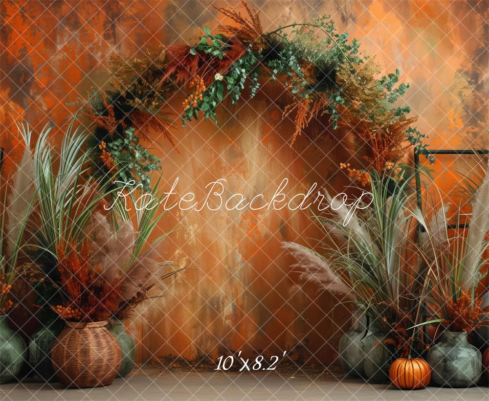 Kate Orange Autumn Archway Backdrop Designed by Patty Robert