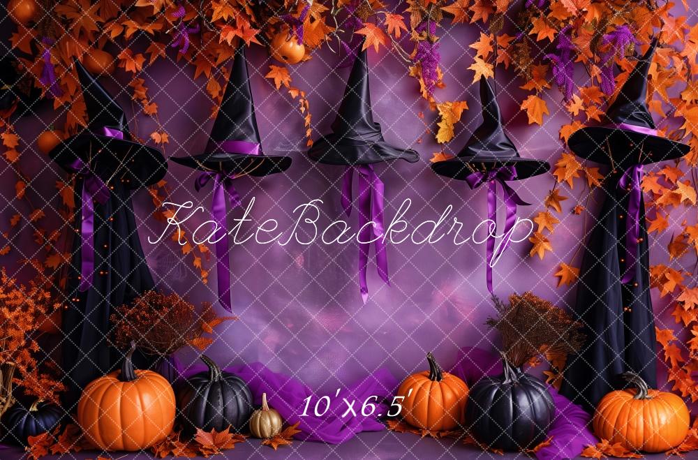 Kate Witchy Hat Halloween Backdrop Designed by Patty Robert