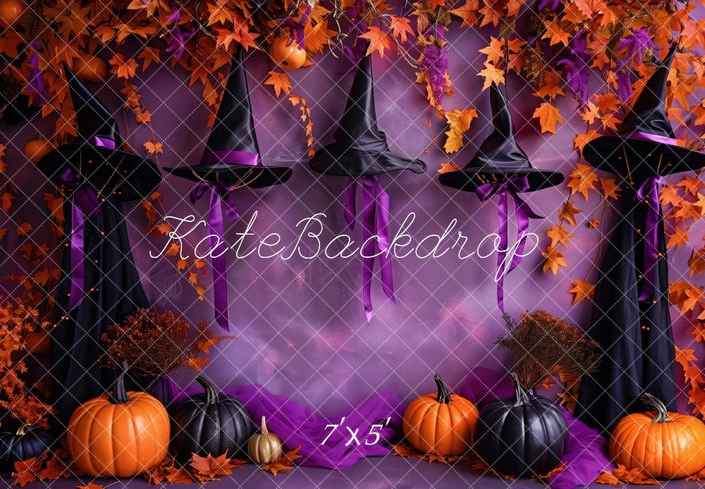 Kate Witchy Hat Halloween Backdrop Designed by Patty Robert