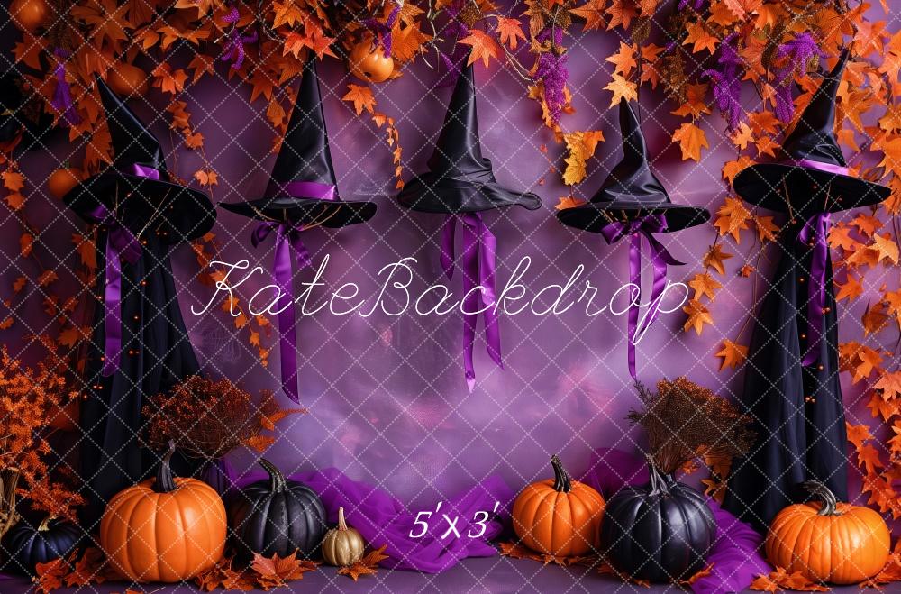 Kate Witchy Hat Halloween Backdrop Designed by Patty Robert