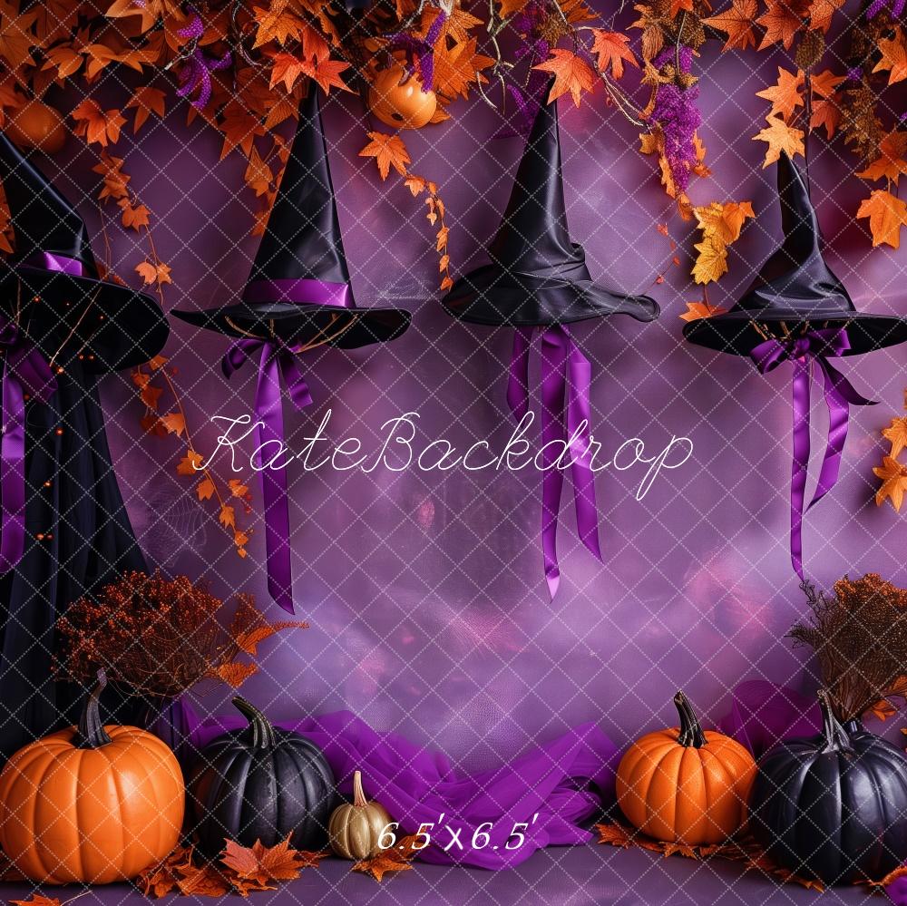 Kate Witchy Hat Halloween Backdrop Designed by Patty Robert