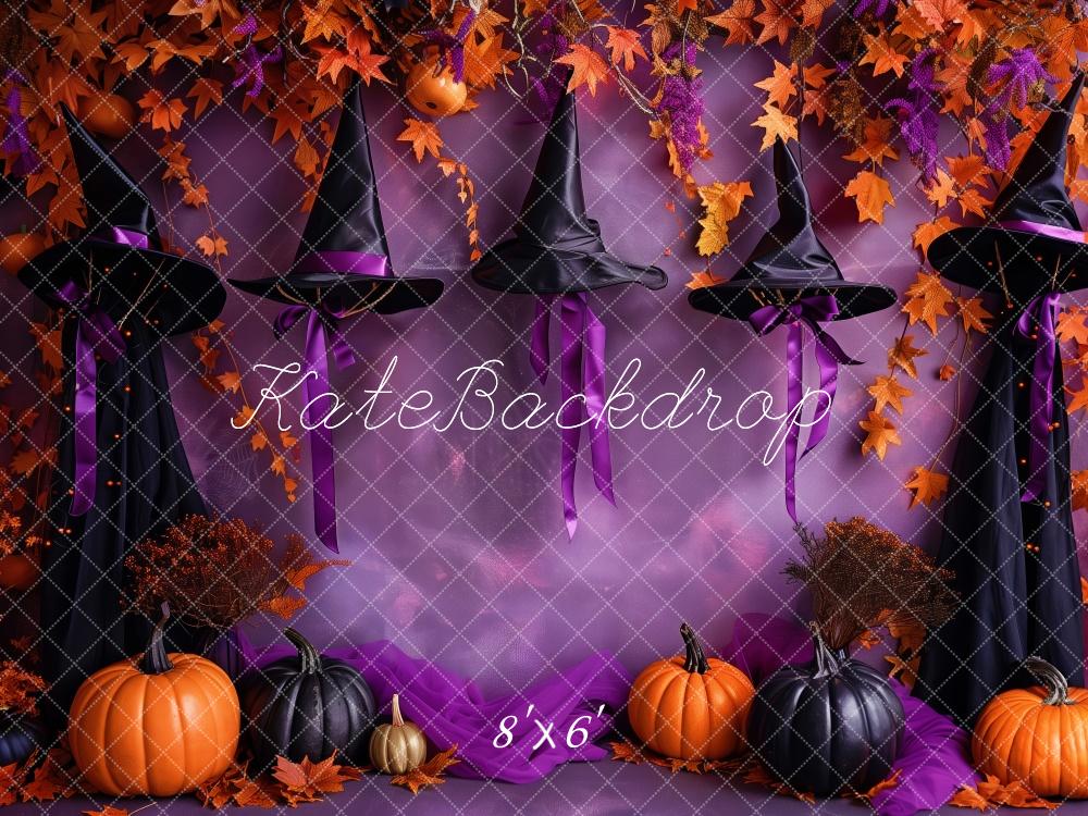 Kate Witchy Hat Halloween Backdrop Designed by Patty Robert