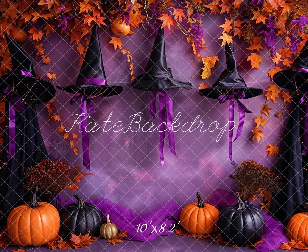 Kate Witchy Hat Halloween Backdrop Designed by Patty Robert