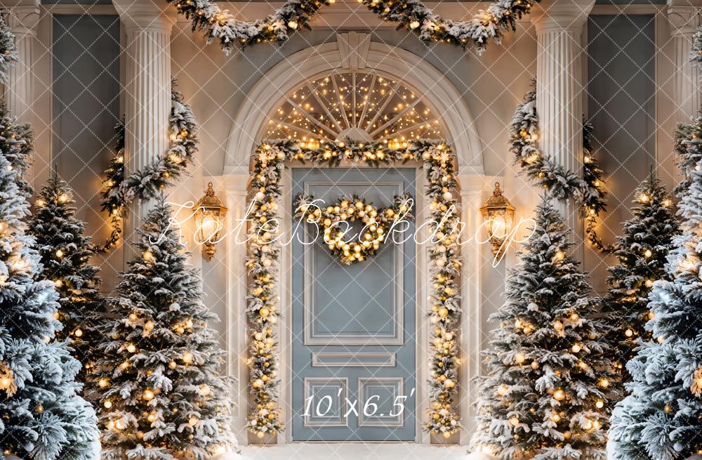 Kate Christmas Tree Door Column Backdrop Designed by Emetselch