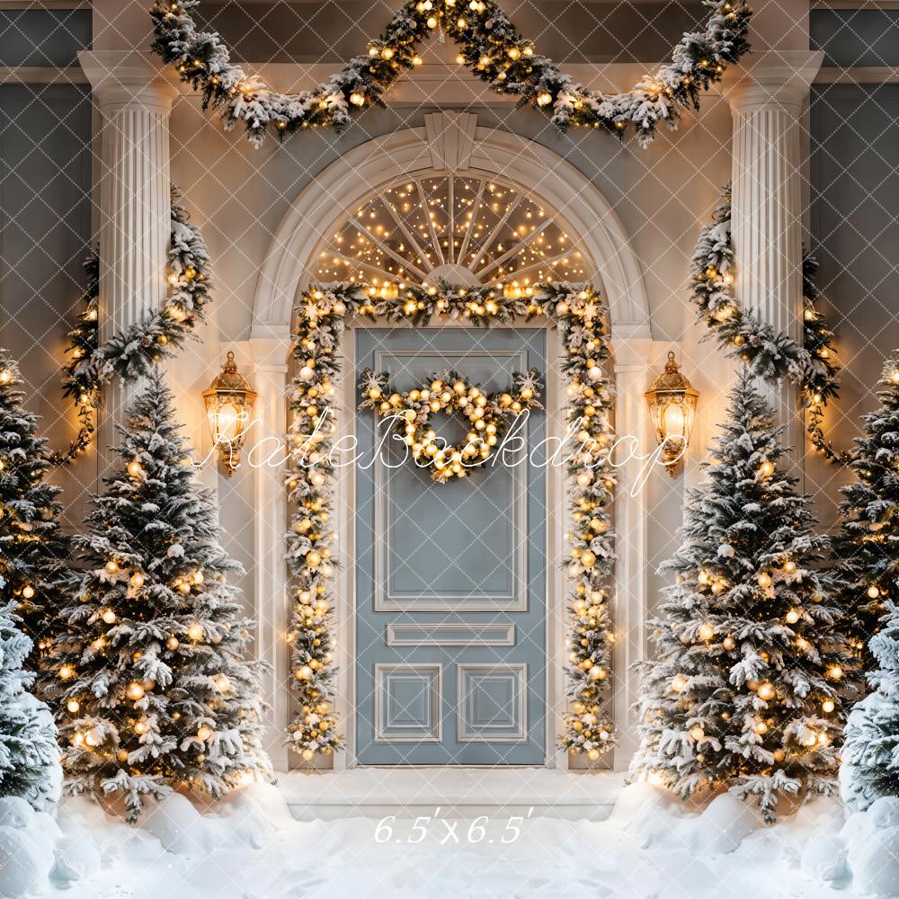 Kate Christmas Tree Door Column Backdrop Designed by Emetselch