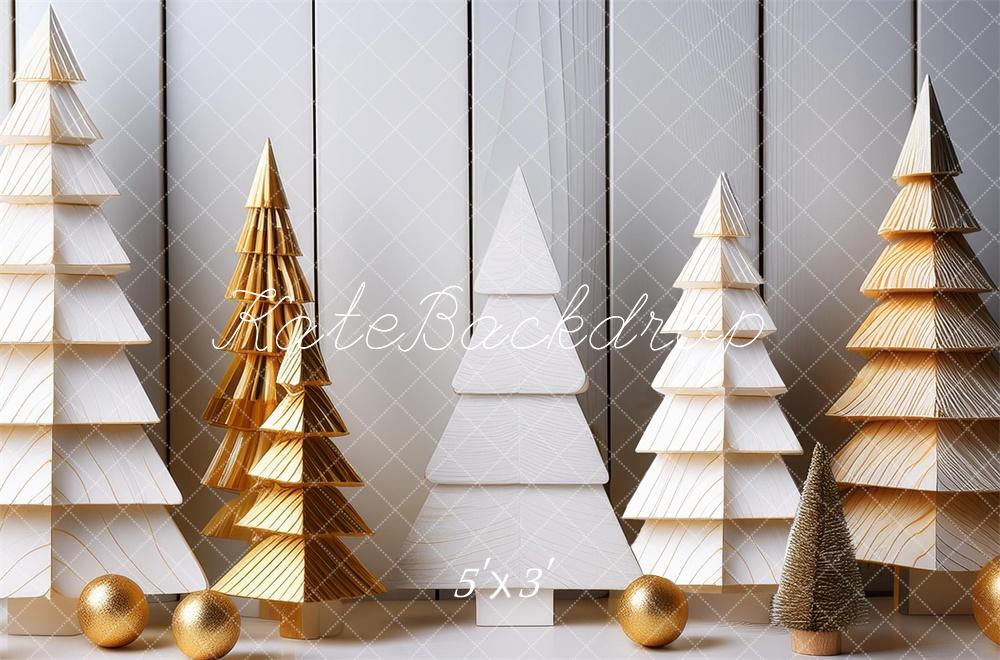 Kate Wooden Christmas Trees Backdrop Designed by Megan Leigh Photography