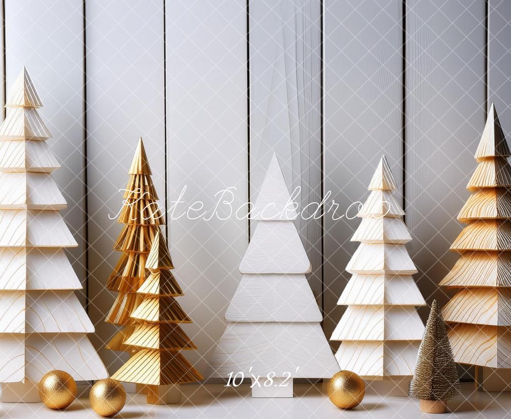 Kate Wooden Christmas Trees Backdrop Designed by Megan Leigh Photography