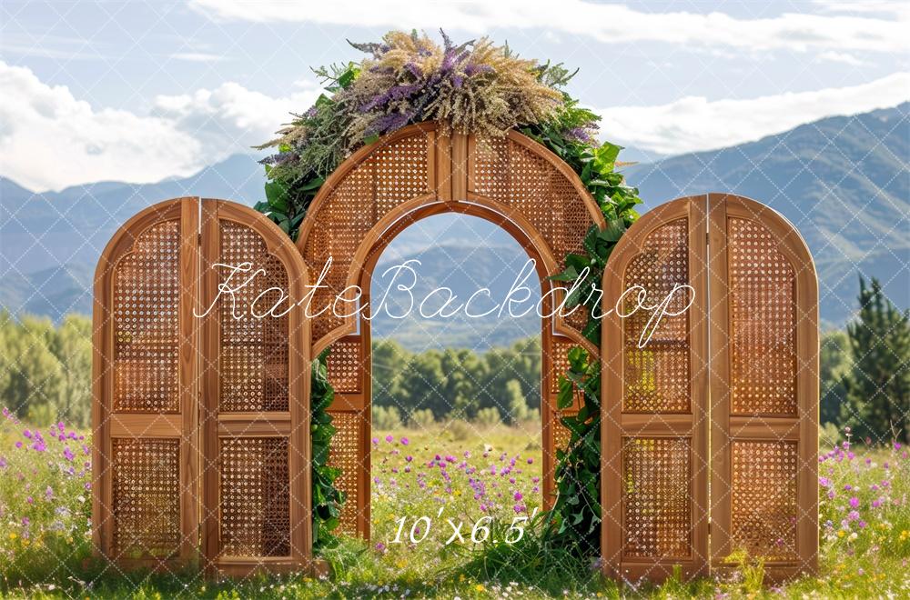 Kate Boho Spring  Arch Exterior Backdrop Designed by Mini MakeBelieve