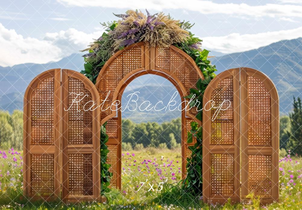 Kate Boho Spring  Arch Exterior Backdrop Designed by Mini MakeBelieve