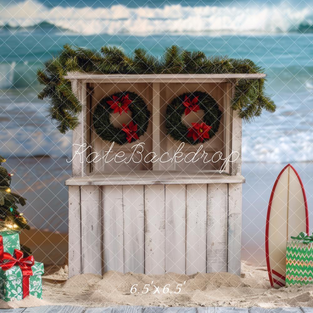 Kate Sand Snowman Christmas Backdrop Designed by Mini MakeBelieve