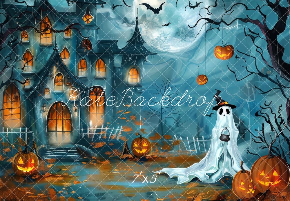 Kate Ghostly Trick or Treat Halloween Backdrop Designed by Lidia Redekopp