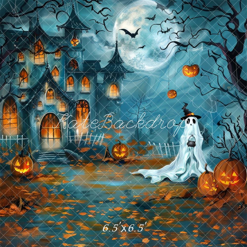 Kate Ghostly Trick or Treat Halloween Backdrop Designed by Lidia Redekopp