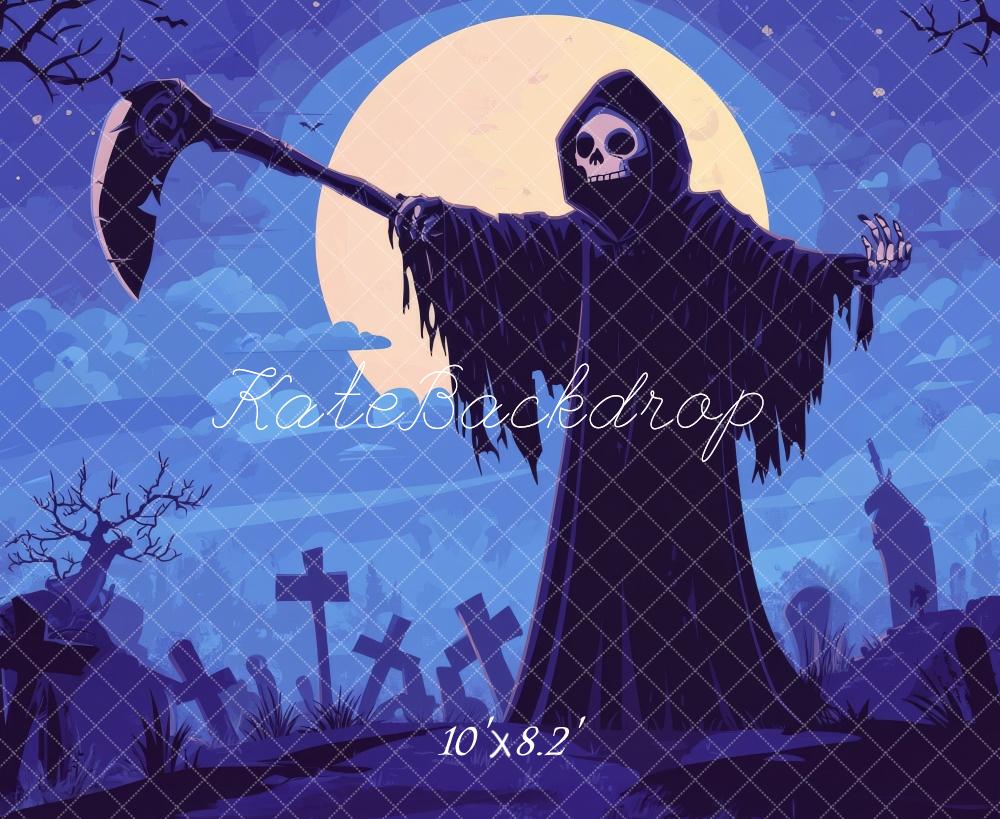 Kate Grim Reaper Halloween Backdrop Designed by Lidia Redekopp