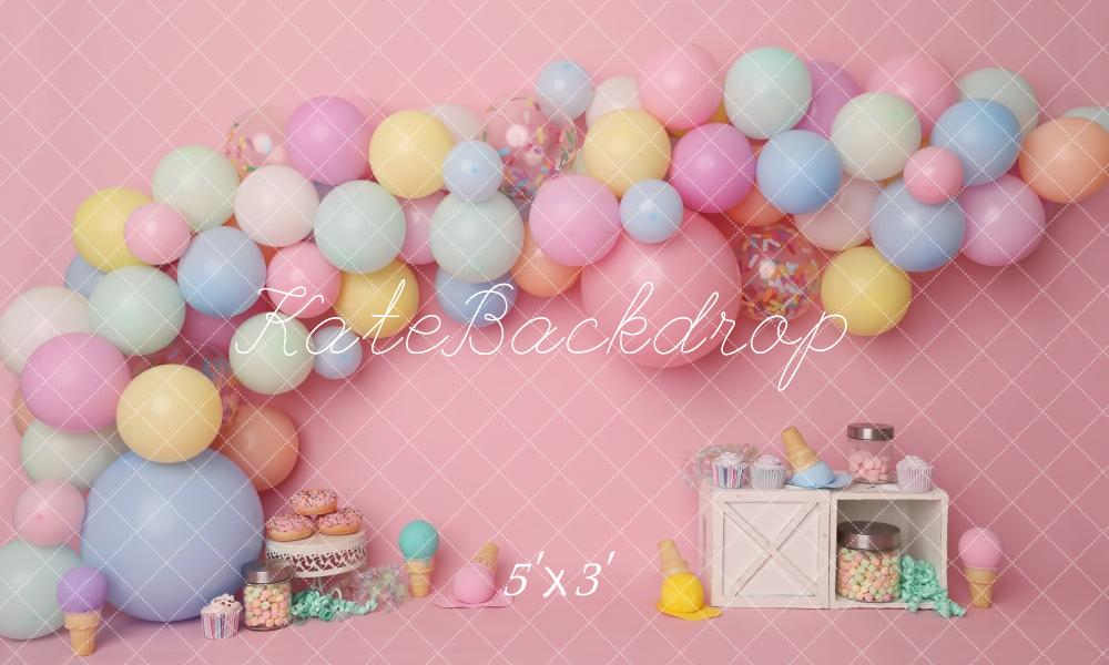 Kate Ice Cream Birthday Backdrop Designed by Melissa King