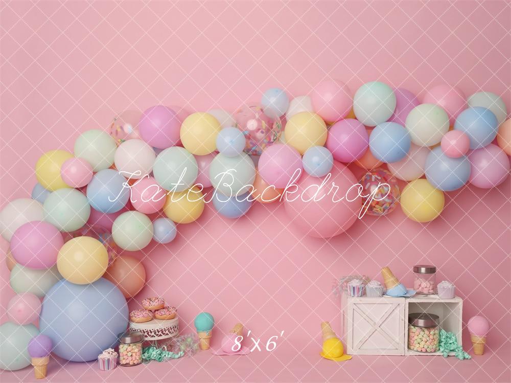 Kate Ice Cream Birthday Backdrop Designed by Melissa King