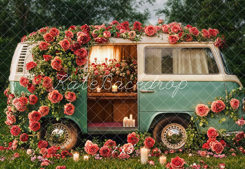 Kate Valentine's Day Campervan Backdrop Designed by Emetselch