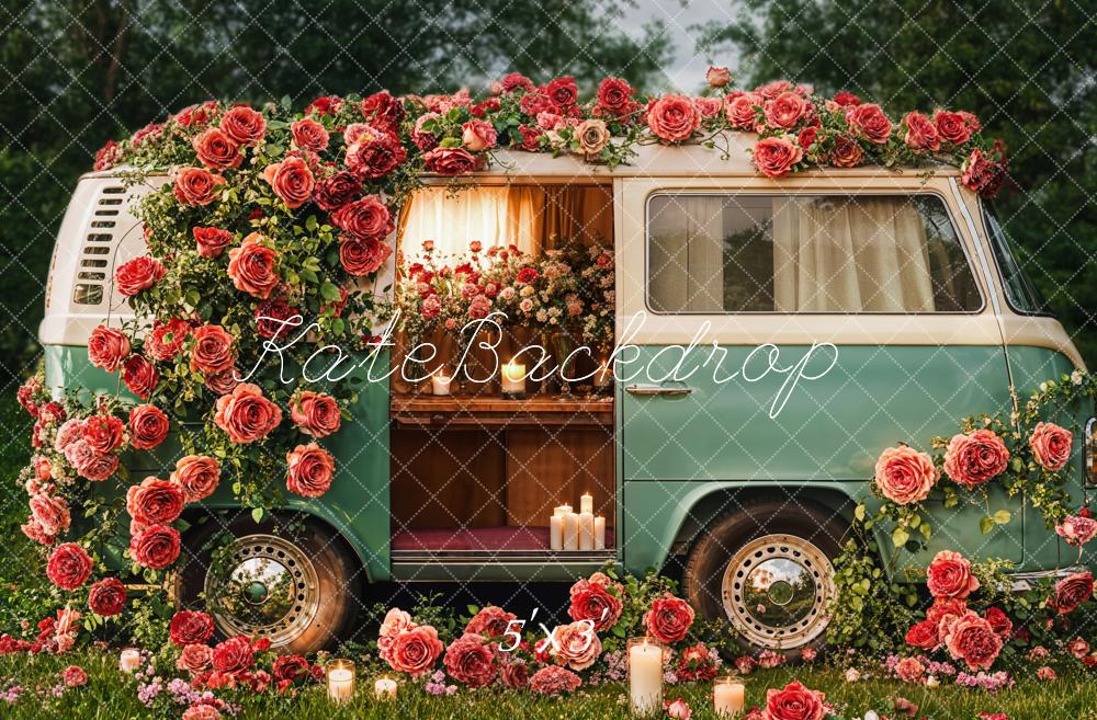 Kate Valentine's Day Campervan Backdrop Designed by Emetselch