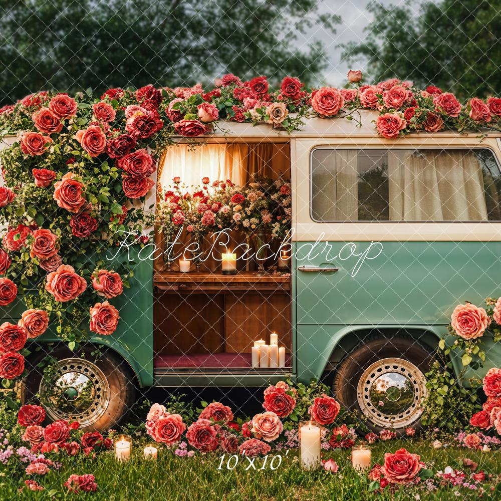 Kate Valentine's Day Campervan Backdrop Designed by Emetselch