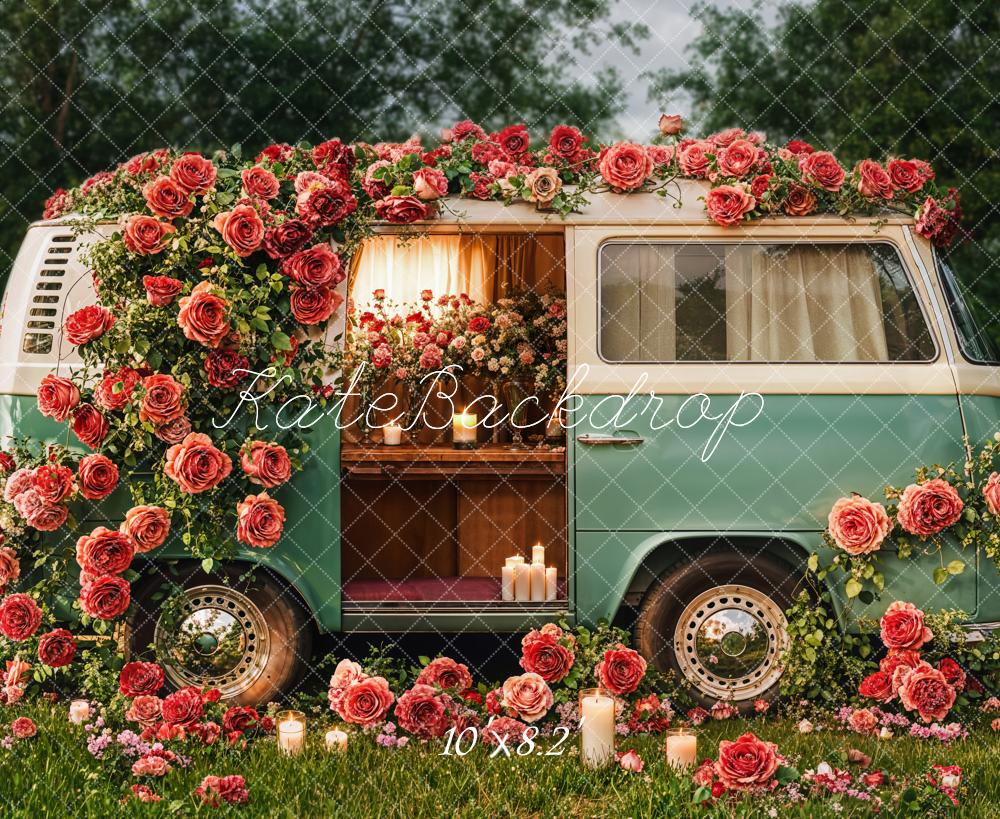 Kate Valentine's Day Campervan Backdrop Designed by Emetselch