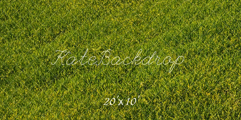 Kate Green Grass Field Floor Backdrop Designed by Emetselch