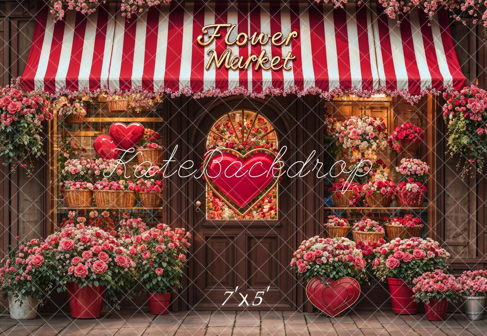 Kate Valentine's Day Flower Shop Backdrop Designed by Emetselch