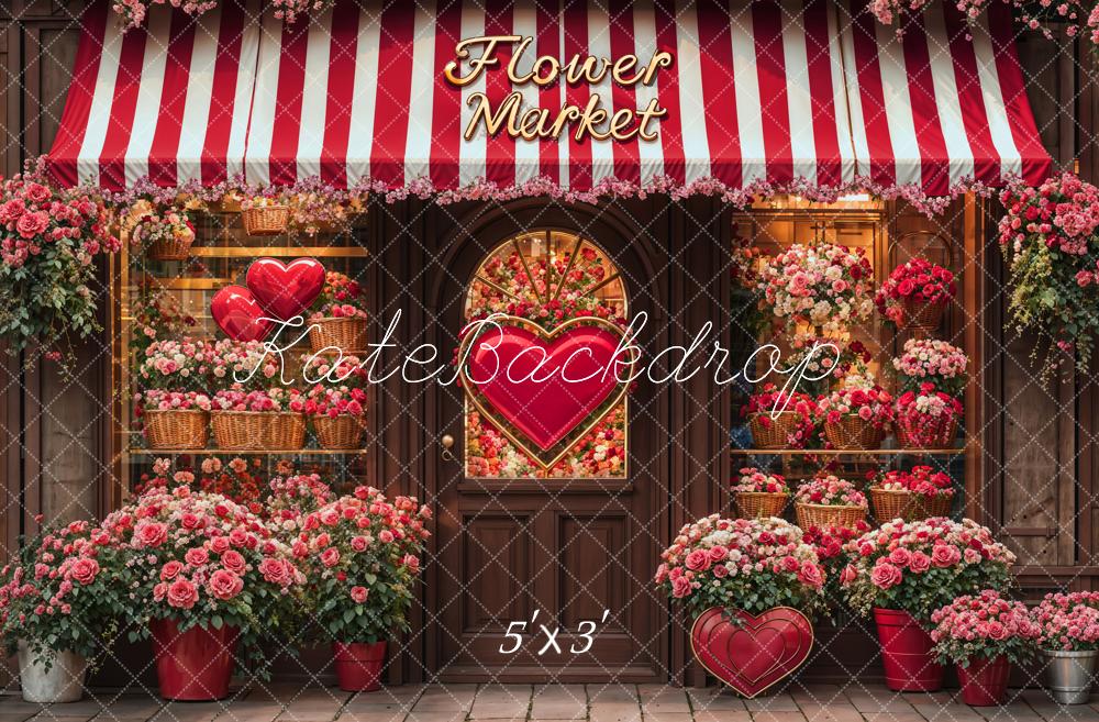 Kate Valentine's Day Flower Shop Backdrop Designed by Emetselch