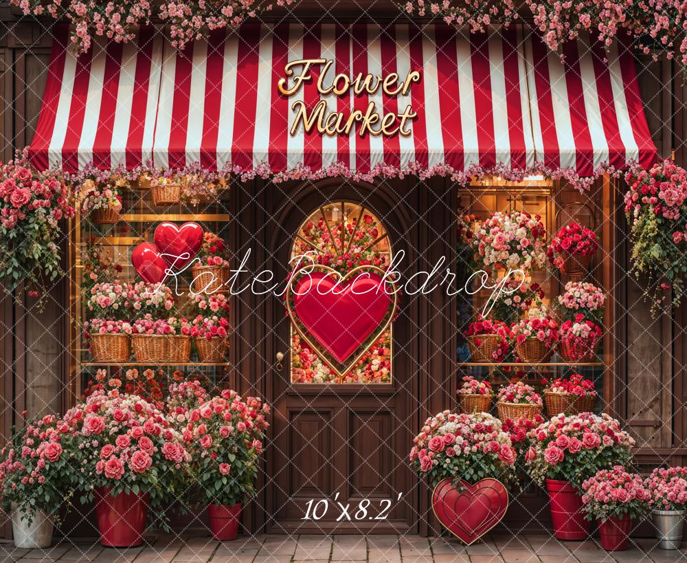 Kate Valentine's Day Flower Shop Backdrop Designed by Emetselch